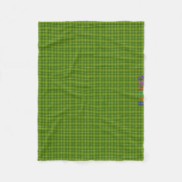 HAMbWG Fleece Blanket - L. Green Kariert