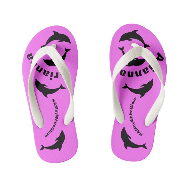 HAMbWG Flip-Flops - Delphine Kinderbadesandalen (Fußbett)