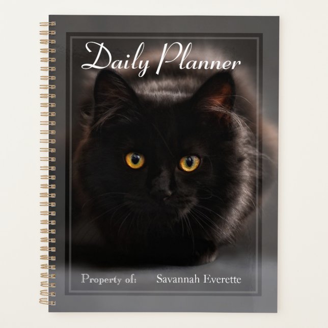 HAMbWG - Foto Daily Planner - Black Cat Planer (Vorderseite)