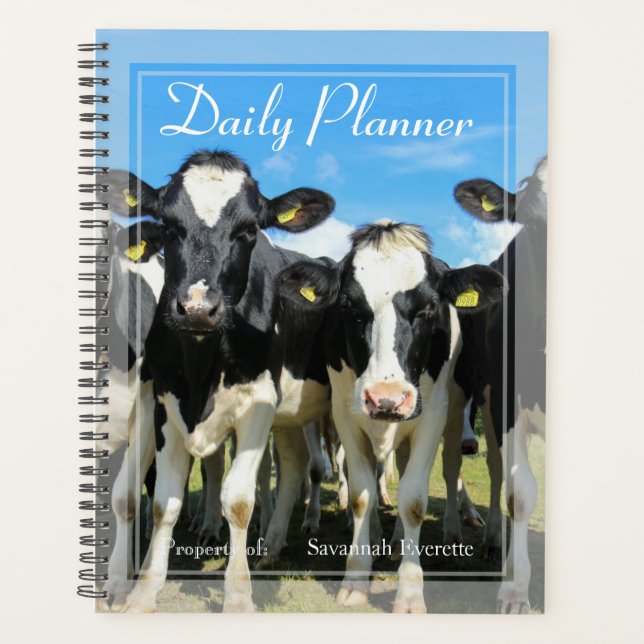 HAMbWG - Foto Daily Planner - Kuhherde Planer (Vorderseite)