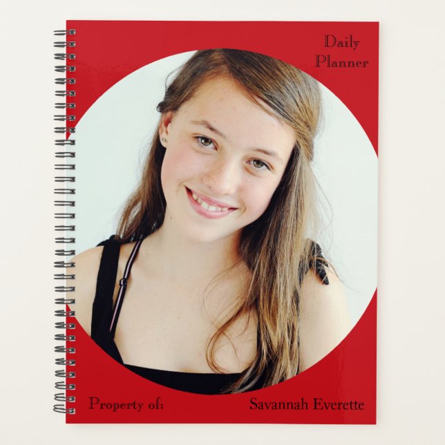 HAMbWG - Foto Daily Planner - Red Planer (Vorderseite)
