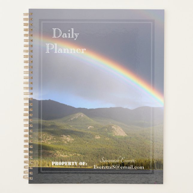 HAMbWG - Foto Daily Planner - Regenbogen Planer (Vorderseite)
