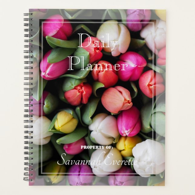 HAMbWG - Foto Daily Planner - Tulips Planer (Vorderseite)