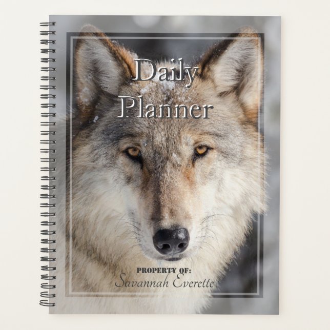 HAMbWG - Foto Daily Planner - Wolf Planer (Vorderseite)