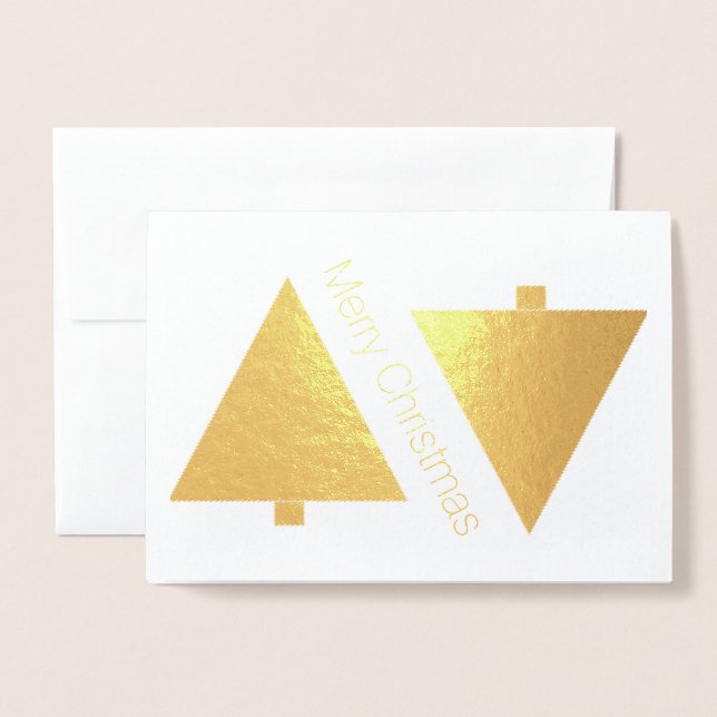HAMbWG - Gold Foil Card - Designer Trees Folienkarte (Vorderseite mit Umschlag)