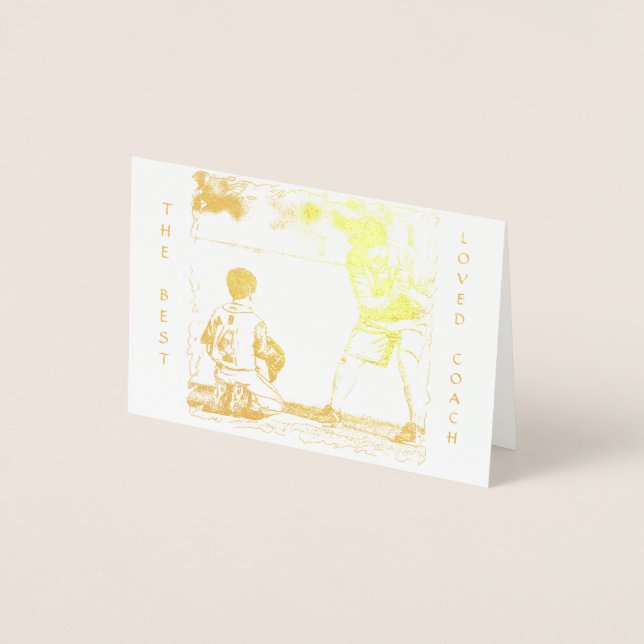 HAMbWG - Gold Foil Card - The Best Loved Coach Folienkarte (Vorderseite)