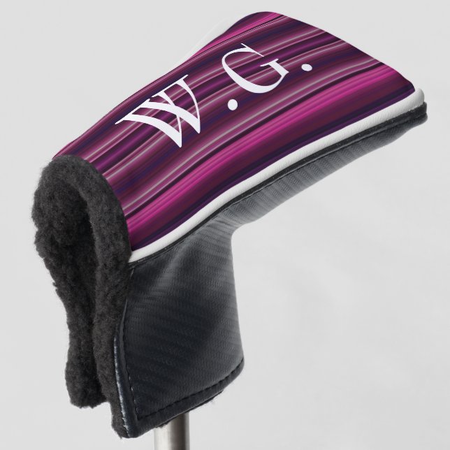 HAMbWG Golf Eisen Kopfbedeckung - Rosa Agate Strei Golf Headcover (3/4 Vorderseite)