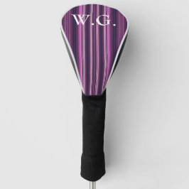 HAMbWG Golf Iron Head Cover - Amethyst Stripes Golf Headcover