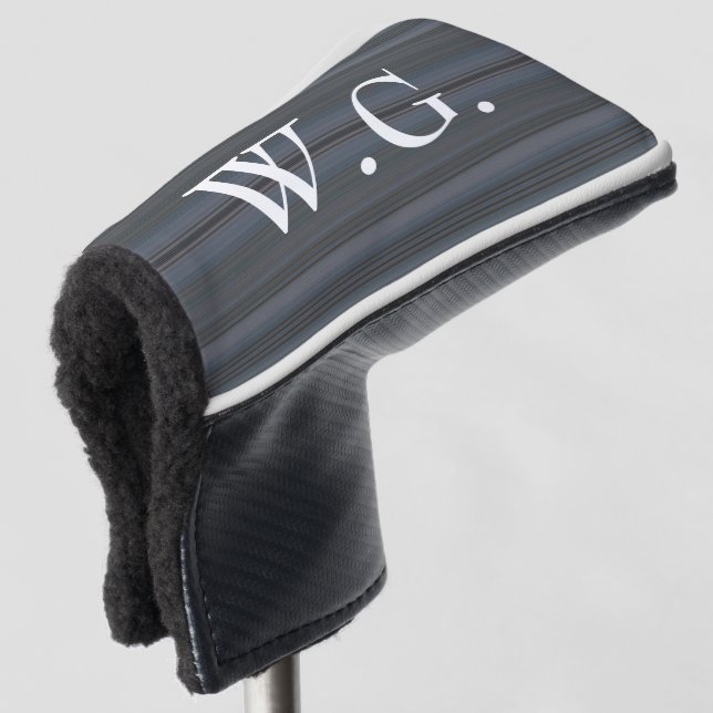 HAMbWG Golf Iron Head Cover - Blaue Streifen Golf Headcover (3/4 Vorderseite)