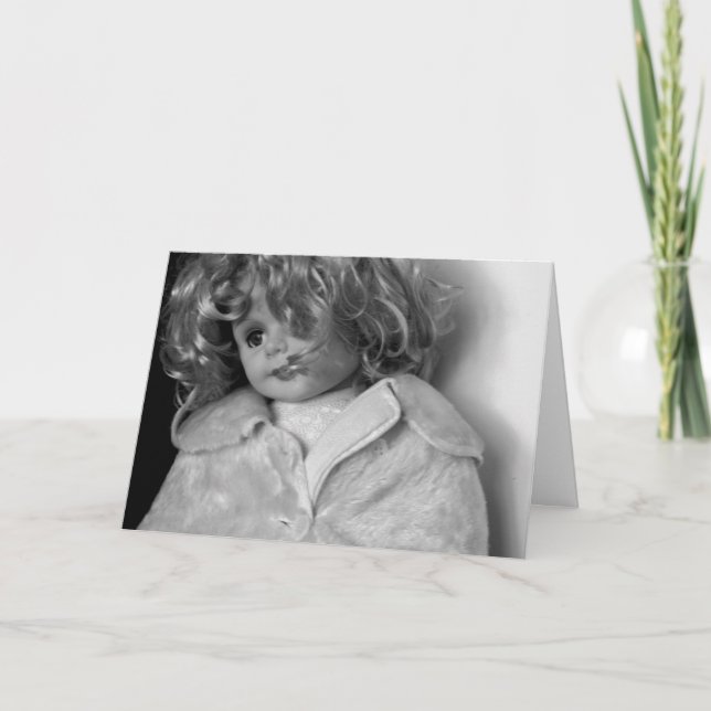 HAMbWG - Grußkarte - Girly Doll Karte (Vorderseite)