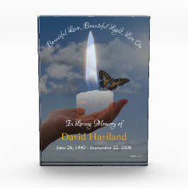 HAMbWG Hand Holding Candle mit Schmetterling Fotoblock