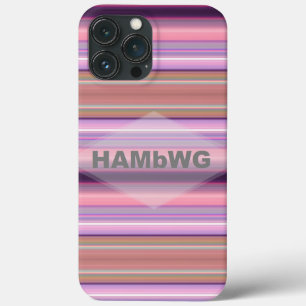 HAMbWG Handy Case mit rosa Streifen