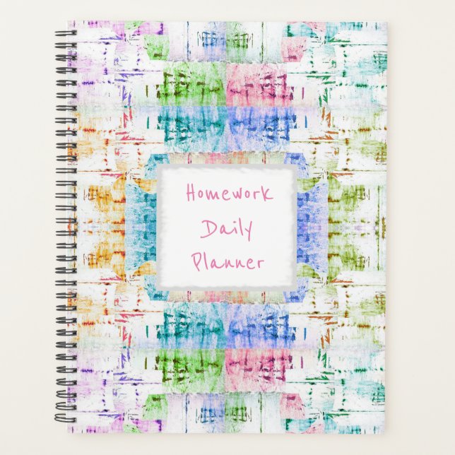 HAMbWG - Hausaufgaben Daily Planner - Mixed Color Planer (Vorderseite)