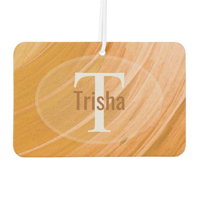 HAMbWG Herbst Gold Swirl Foto Air Freshener Autolufterfrischer (Rückseite)