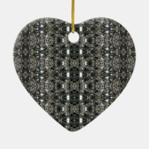 HAMbWG - Herz-Ornament - Diamanten Keramik Ornament