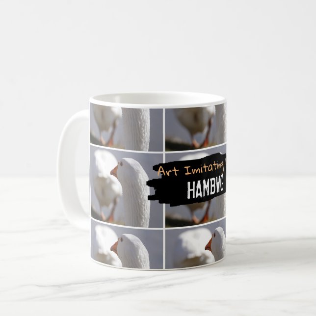 HAMbWG - Kaffee Cup - Art Imitating Life - Enten Kaffeetasse (Vorderseite Links)