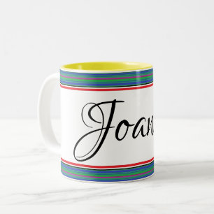 HAMbWG - Kaffee-Tasse - farbenfroh Zweifarbige Tasse