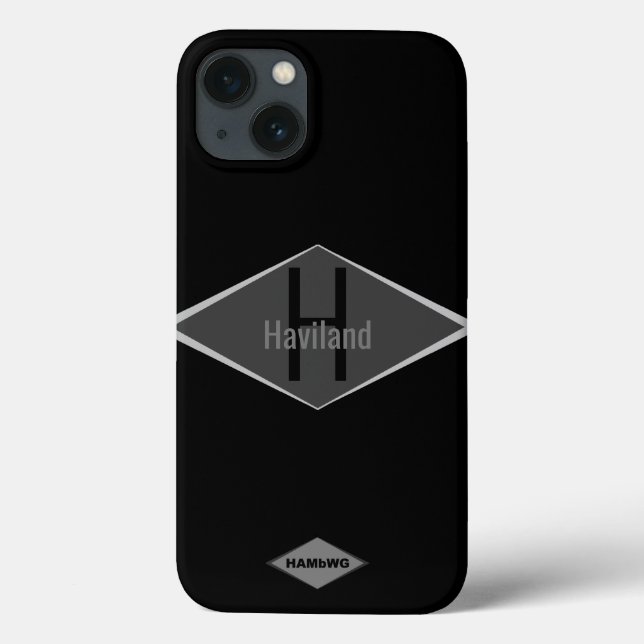 HAMbWG Monogramm benutzerdefinierte Farbe Case-Mate iPhone Hülle (Rückseite)