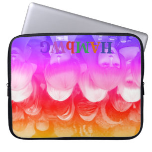 HAMbWG - Neopren-Laptop-Hülle - Bunte Perücken Laptopschutzhülle