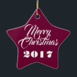 HAMbWG - Ornament - Stern - Personalizable<br><div class="desc">HAMbWG - Ornament Star - Personalizable - Stellen Sie sicher,  dass Sie sowohl vorne als auch hinten personalisieren. Verzierungen können beliebig sein,  aber wir haben Burgund gewählt!</div>