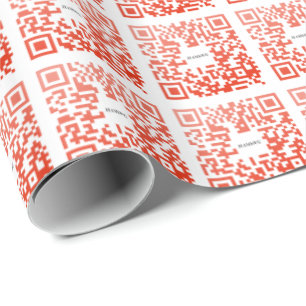HAMbWG Packpapier - roter QR Code-Entwurf