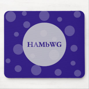HAMbWG Polka Dots auf beliebigem Hintergrund Mousepad