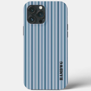 HAMbWG - Samsung-Handyhülle - Blaue Streifen iPhone 13 Pro Max Hülle