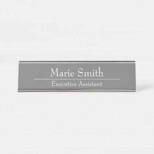 HAMbWG - Schreibtisch Name Plate - Name und Titel Schreibtischnamensplakette