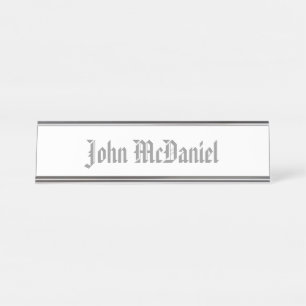 HAMbWG - Schreibtischnamensplatte - Farbe Schreibtischnamensplakette