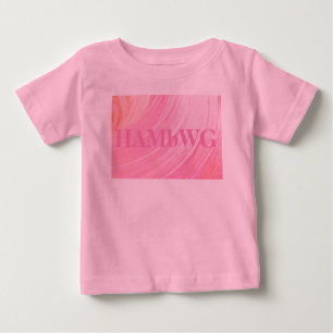 HAMbWG - Shirt für Kinder - Rosa Swirl mit Logo