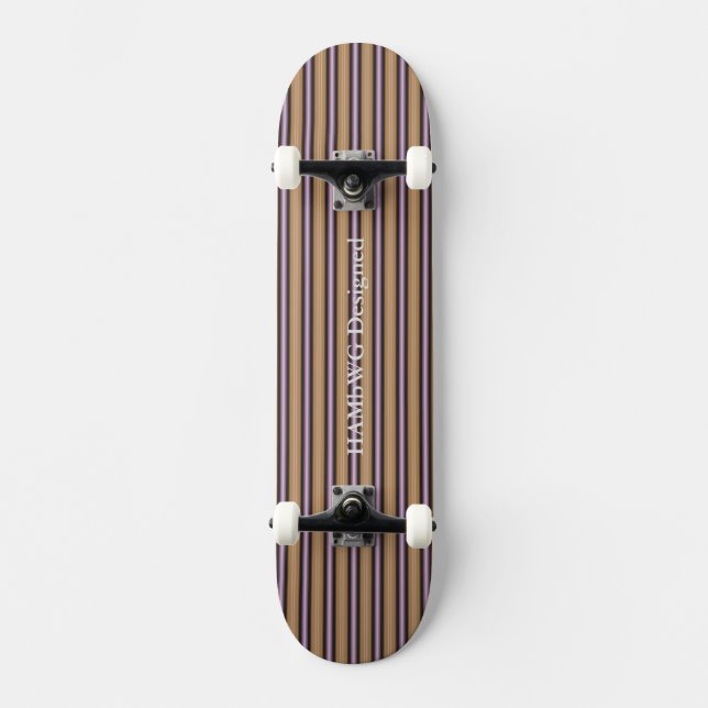 HAMbWG - Skateboard - Violet Gold Farbe Art Deco (Vorderseite)