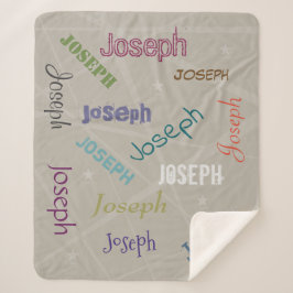 HAMbWG - Softest Fleece - Ihr Name! Sherpadecke