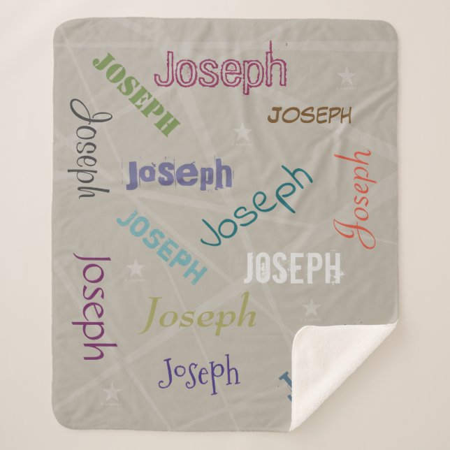 HAMbWG - Softest Fleece - Ihr Name! Sherpadecke (Vorderseite)