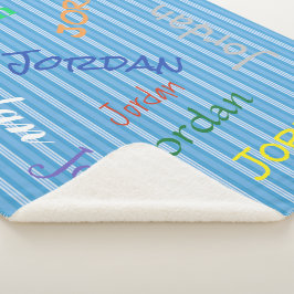 HAMbWG - Softest Fleece - Ihr Name! Sherpadecke