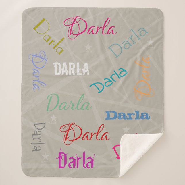 HAMbWG - Softest Fleece - Ihr Name! Sherpadecke (Vorderseite)