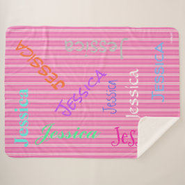 HAMbWG - Softest Fleece - Ihr Name! Sherpadecke