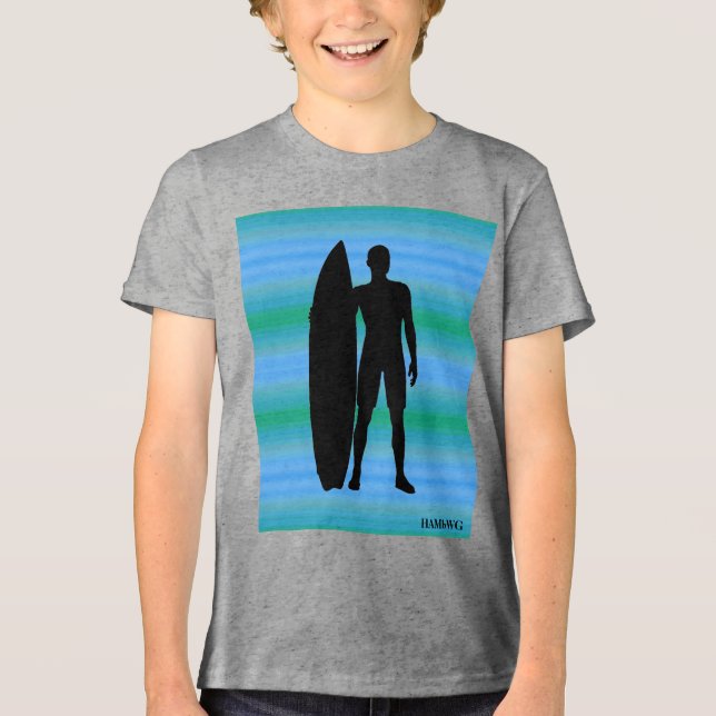 HAMbWG - T Shirt - Aqua Blue Gradients (Vorderseite)