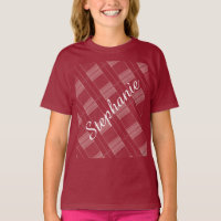 HAMbWG - T - Shirt für Karierte Hintergrundnamen