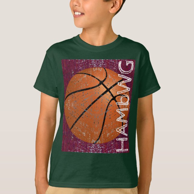 HAMbWG - T-Shirt für Kinder - Basketball (Vorderseite)