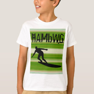 HAMbWG - T-Shirt für Kinder - Grüne Farbverläufe