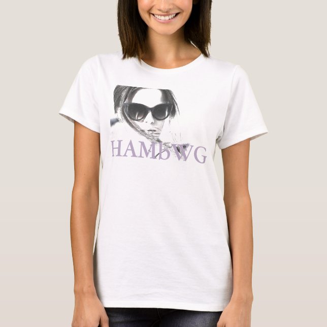 HAMbWG - T - Shirt - HAMbWG B W Face w Logo 4 (Vorderseite)