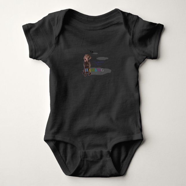 HAMbWG - T - Shirt - Schokolade Labrador "Zeus" (Vorderseite)