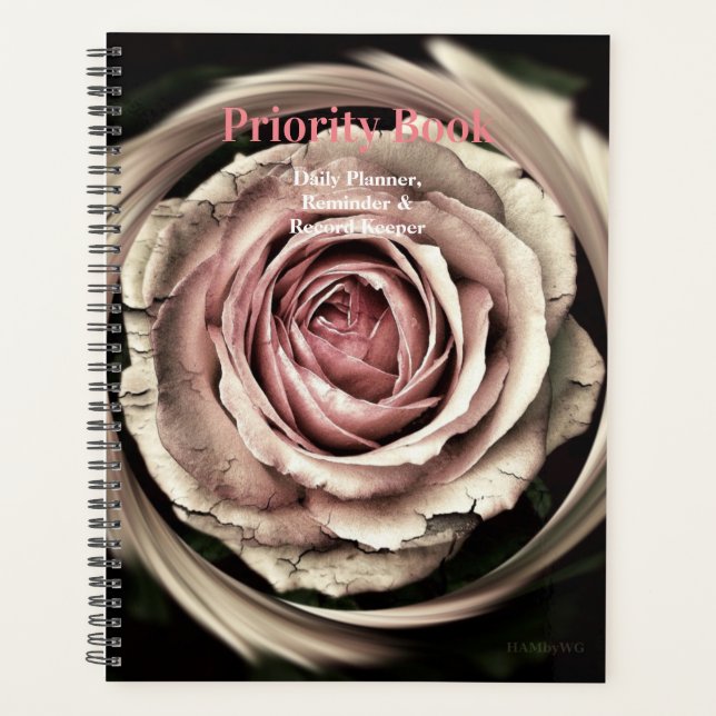 HAMbWG - Tagesplaner - Vintage Rose Planer (Vorderseite)