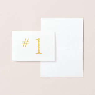 HAMbWG - Tischnummer in Foil