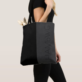 HAMbWG - Tote Bag- Black & Gray w HAMbWG Logo