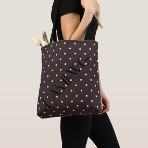 HAMbWG - Tote Bag - Braun w Polka Dot