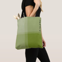 HAMbWG Tote Bag - Grün Kariert