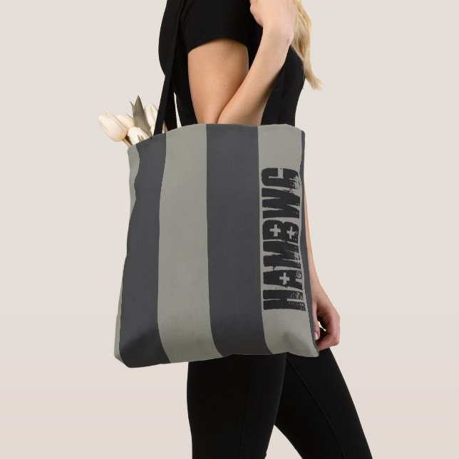 HAMbWG - Tote Bag - Khaki Gray HAMbWG Logo (Von Nahem)