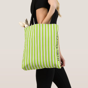 HAMbWG Tote Bag - Klassischer Streifen Limon