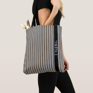 HAMbWG - Tote Bag - Perlfarbener Streifen